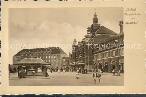 Luebeck Hauptbahnhof Handelshof  Kat. Luebeck