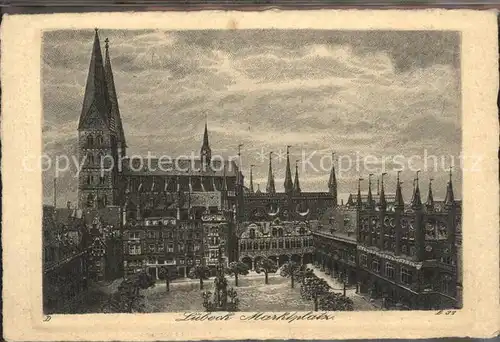 Luebeck Marktplatz Kat. Luebeck