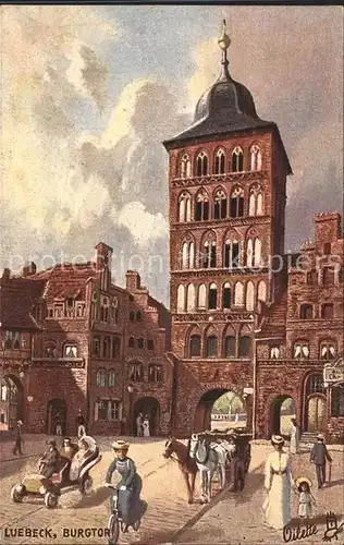 Luebeck Burgtor Verlag Tucks Oilette Nr. 175 B  Kat. Luebeck