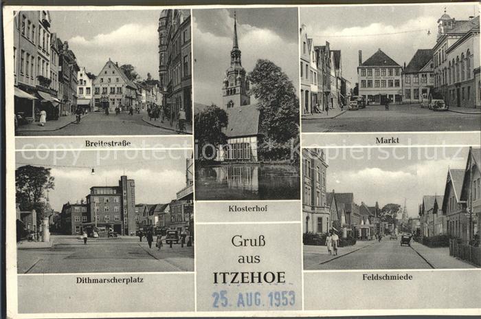 Itzehoe Breitestrasse Markt Feldschmiede Dithmarscherplatz Klosterhof