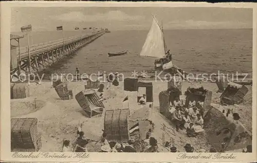 Groemitz Ostseebad Strand Bruecke /  /