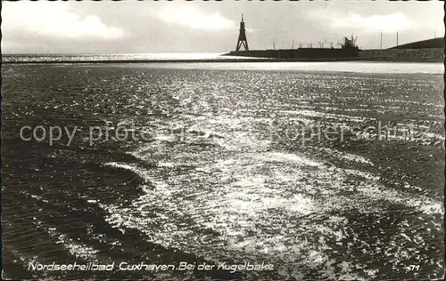 Cuxhaven Nordseebad Kugelbake Kat. Cuxhaven