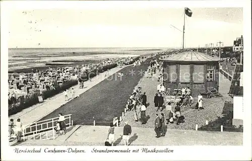 Duhnen Nordsee Strandpromenade Musikpavillon Kat. Cuxhaven