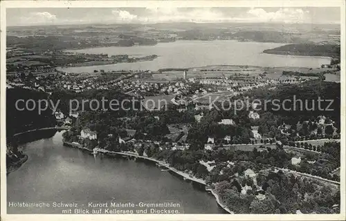 Malente Gremsmuehlen Kellersee Dieksee Fliegeraufnahme Kat. Malente