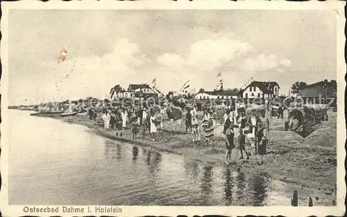 Dahme Ostseebad Strandpartie Kat. Dahme