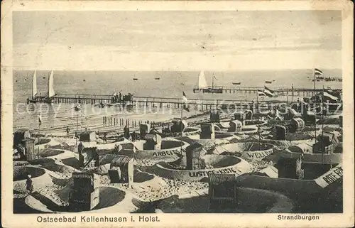 Kellenhusen Ostseebad Strandburgen Bootsanleger Kat. Kellenhusen (Ostsee)