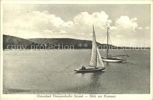 Timmendorfer Strand Kammer und Seegelboote Kat. Timmendorfer Strand