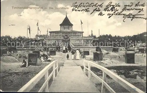 Timmendorfer Strand Strandhalle Seebruecke Kat. Timmendorfer Strand