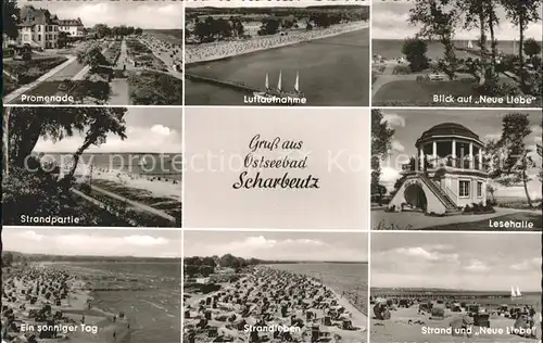 Scharbeutz Ostseebad Fliegeraufnahme Neue Liebe Lesehalle Strand Kat. Scharbeutz