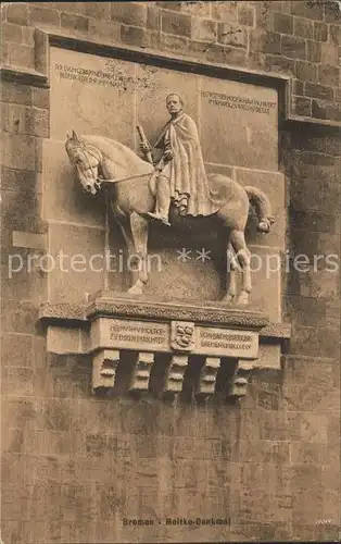 Bremen Moltke Denkmal Kat. Bremen