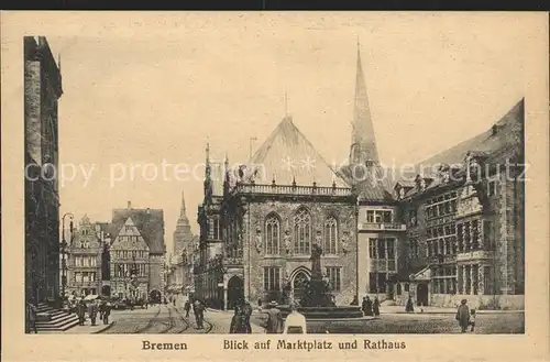 Bremen Marktplatz Rathaus Kat. Bremen