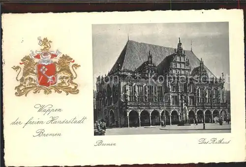 Bremen Rathaus Wappen Kat. Bremen