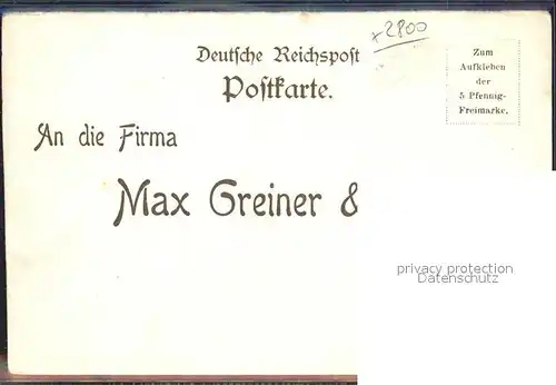 Bremen Max Greiner und Co. Kat. Bremen