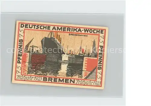 Bremen Deutsche Amerika Woche Kat. Bremen