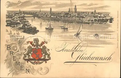 Bremen Hafen Segelboot  Kat. Bremen
