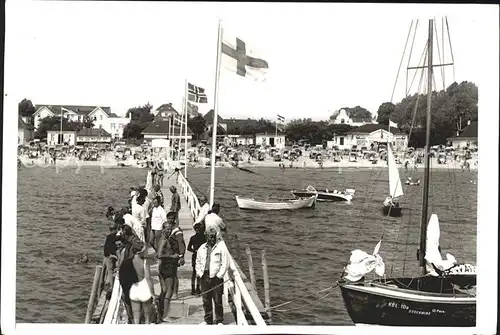 Kellenhusen Ostseebad Anlegestelle Strand Boot  Kat. Kellenhusen (Ostsee)