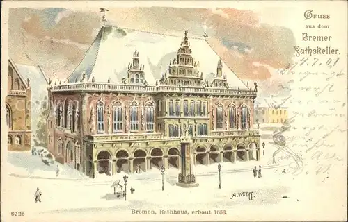 Bremen Ratskeller Rathaus Kat. Bremen