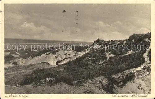 Norderney Nordseebad Duenen mit Strand Kat. Norderney