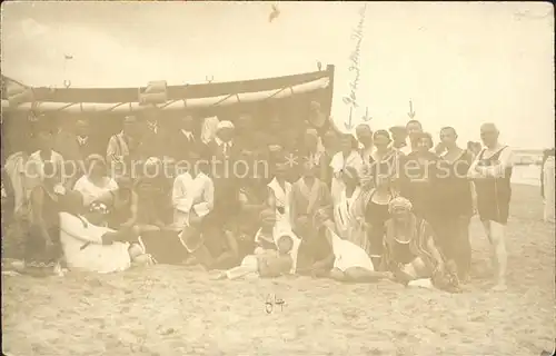 Norderney Nordseebad Gruppe am Strand Kat. Norderney