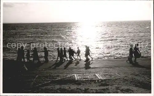 Norderney Nordseebad Abendstimmung am Strand Kat. Norderney