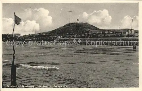 Norderney Nordseebad Nordbad mit Georgshoehe Kat. Norderney