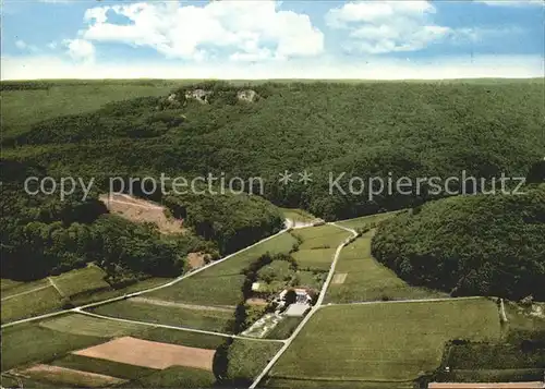 Zersen Pension Restaurant Pappmuehle Fliegeraufnahme Kat. Hessisch Oldendorf