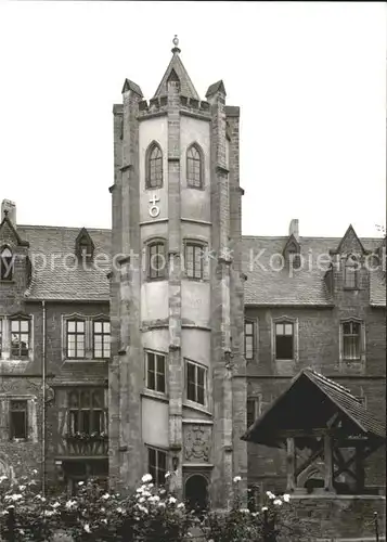 Mansfeld Suedharz Schloss Treppenturm Kat. Mansfeld Suedharz