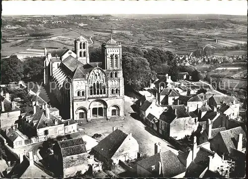 Vezelay Fliegeraufnahme Basilique Kat. Vezelay