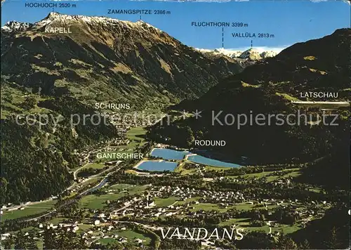 Vandans Vorarlberg Rodund Latschau Schruns Gantschier  Kat. Vandans