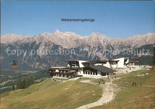 Rosshuette Wettersteingebirge Seilbahn Seefelder Joch Haermelekopf Kat. Seefeld in Tirol
