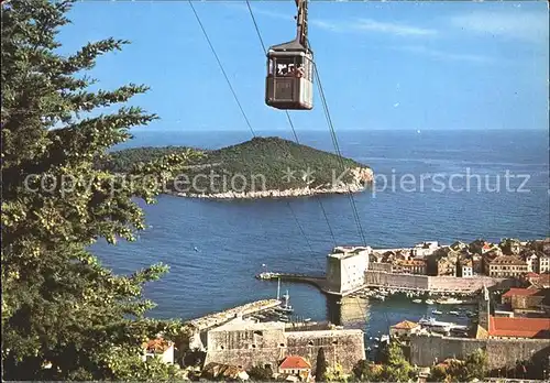 Dubrovnik Ragusa Lokrum Seilbahn  Kat. Dubrovnik