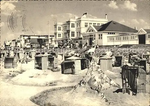 Norderney Nordseebad Partie am Weststrand Kat. Norderney