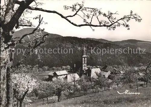 Thannenkirch Vue sur l Eglise et le vieux Village Kat. Thannenkirch