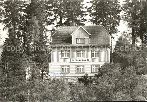 Tanne Harz Erholungsheim Sanssouci Kat. Tanne Harz