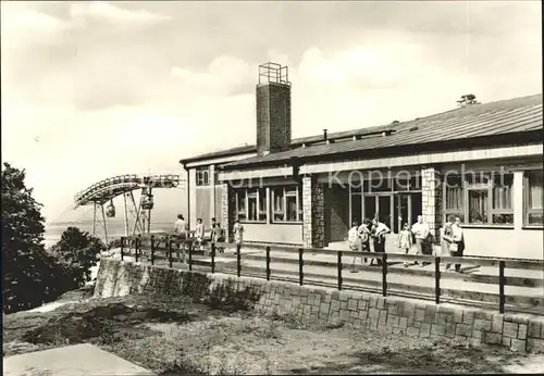 Thale Harz Personenschwebebahn Bergstation am Hexentanzplatz Kat. Thale