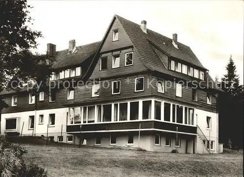 Hahnenklee Bockswiese Harz Ev Muettergenesungsheim Haus Tannenhof Kat. Goslar