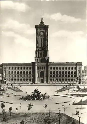 Berlin Rathaus Neptun Brunnen Kat. Berlin