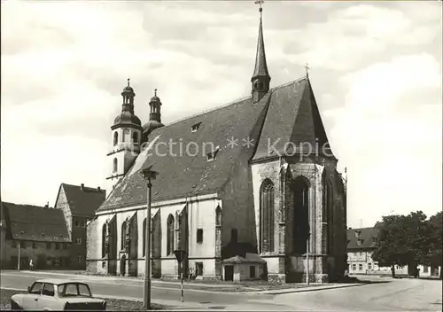 Pegau Kirchplatz St Laurentius Kirche Kat. Pegau