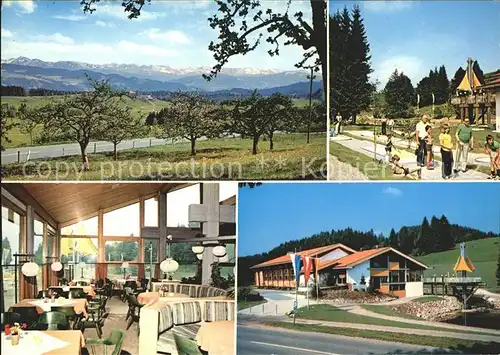 Scheidegg Allgaeu Kurhaus Restaurant Minigolf Kneippkurort Alpen Kat. Scheidegg
