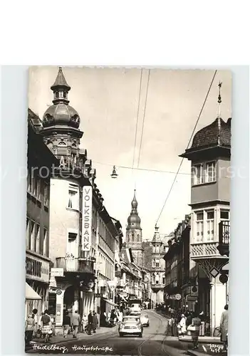 Heidelberg Neckar Hauptstrasse Volksbank  Kat. Heidelberg