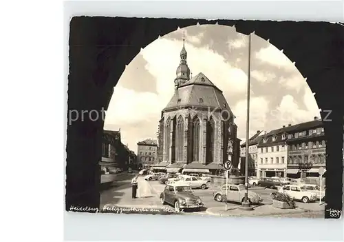 Heidelberg Neckar Kirche Markt Kat. Heidelberg