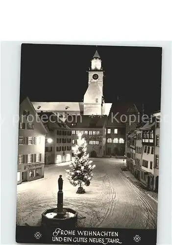 ueberlingen Bodensee Hofstatt St Nikolausmuenster Weihnachtsbaum Kat. ueberlingen