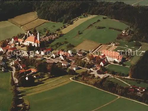 Violau Fliegeraufnahme Wallfahrtskirche mit Pfarrhaus Bruder Klaus Heim Kat. Altenmuenster