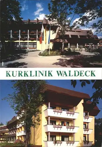 Bad Duerrheim Kurklinik Waldeck Kat. Bad Duerrheim