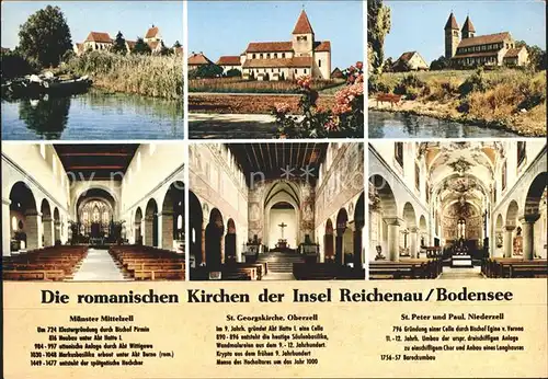 Insel Reichenau Kirchen der Insel Kat. Reichenau Bodensee