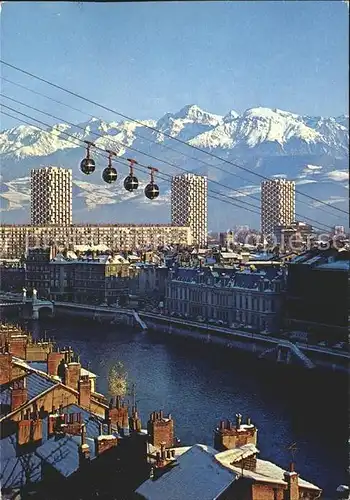 Grenoble Quais de l Isere Seilbahn Kat. Grenoble