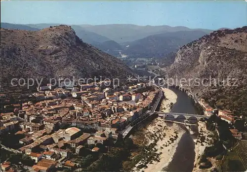 Anduze Fliegeraufnahme Porte des Cevennes Kat. Anduze