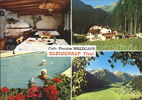 Elbigenalp Cafe Pension Waldcafe Kat. Elbigenalp Lechtal Tirol