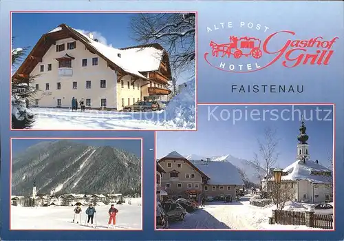 Faistenau Salzburg Hotel Gasthof Alte Post Skigebiet Kat. Faistenau