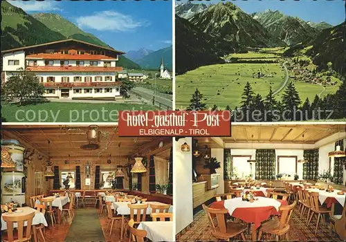 Elbigenalp Hotel Gasthof Post Kat. Elbigenalp Lechtal Tirol